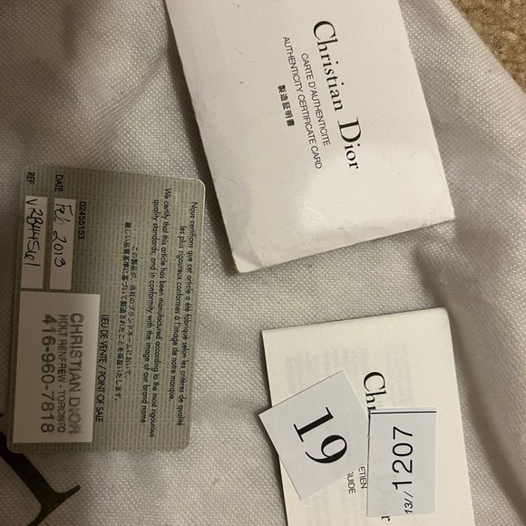 Large Lady Dior Bag - Black Patent Cannage Calfskin - Picture 5 of 6